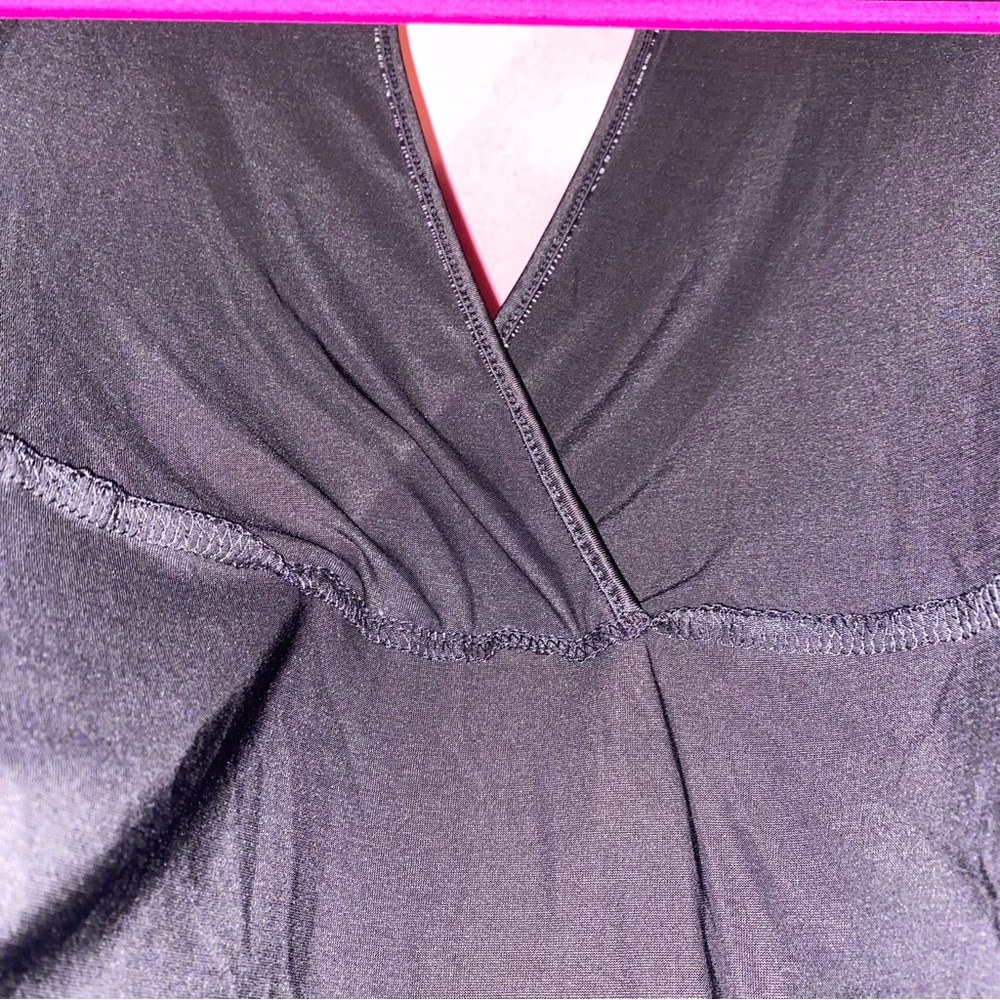 Black Choker Top No Boundaries Side Shirred Club Date Junior Medium Women Small - Picture 7 of 9